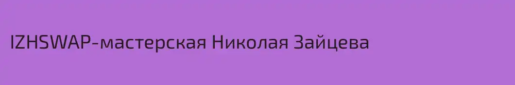 IZHSWAP-мастерская Николая Зайцева